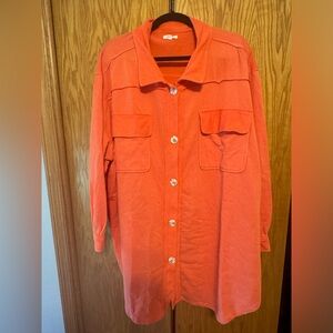 Maurices 3 XL orange Shacket, very soft with pockets. Smoke-free home.